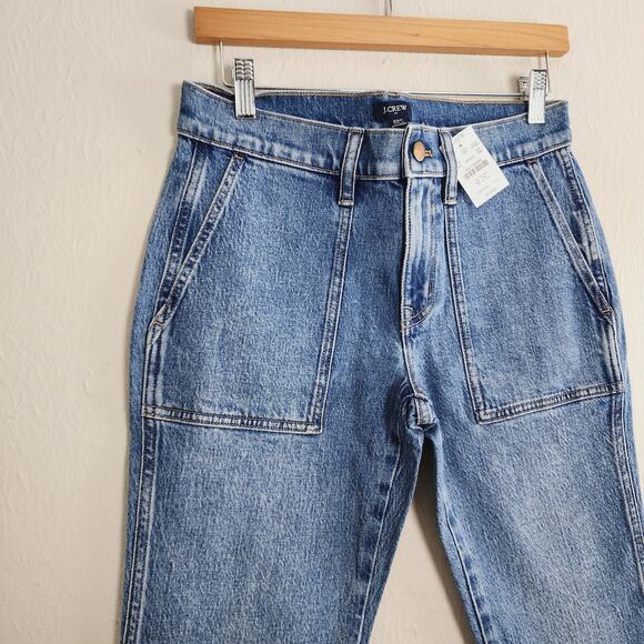 NEW J. Crew High Waisted Bootcut Utility Jean All Day Stretch 25 PETITE - Picture 8 of 9